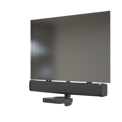 Barkan Supporto Universale per Soundbar e Ripiano A/V - Montaggio sopra/sotto TV, 13-80 pollici, Capacità fino a 6,5 kg