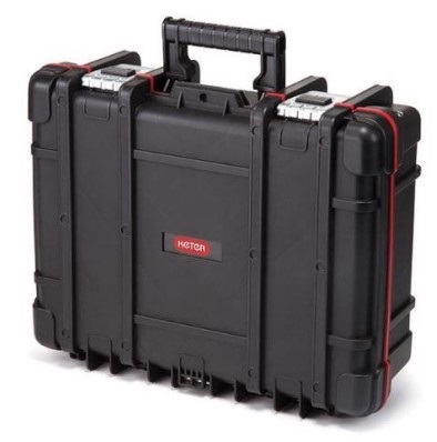 Keter Cassetta Valigetta Porta Attrezzi Technican Box Nero con 4 Scomparti Rimovibili e Barra di Strumenti Integrata