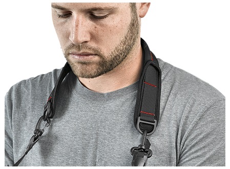 Manfrotto MB PL-C-STRAP Tracolla Pro-Light per Fotocamera Reflex, Mirrorless e DSLR - Nero/Antracite, Resistente all'Acqua, Comoda e Pratica