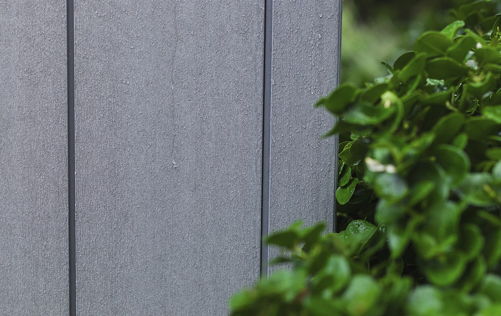 Keter Casetta da Giardino Artisan 9x7 in Resina Grigia con Porta Doppia Anta - 277x218x226 cm, Effetto Legno Spazzolato, Superficie Interna 5.31 m²