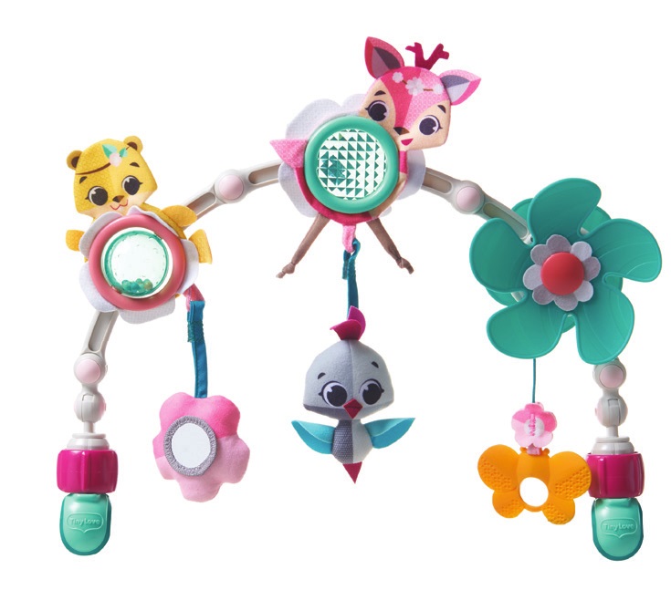 Tiny Love Sunny Stroll Arco Gioco Passeggino, Culla, Ovetto - Collezione Tiny Princess Tales, Gioco Educativo, 0 Mesi, Flessibile e Regolabile