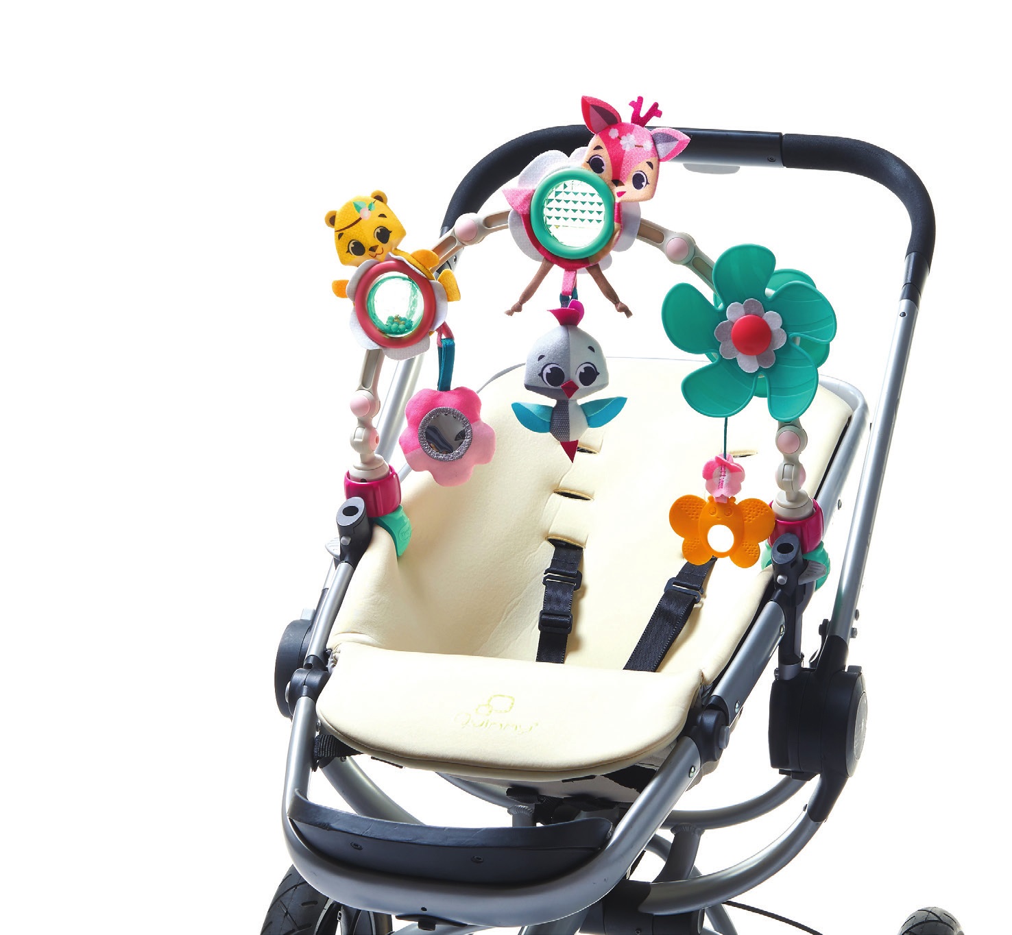 Tiny Love Sunny Stroll Arco Gioco Passeggino, Culla, Ovetto - Collezione Tiny Princess Tales, Gioco Educativo, 0 Mesi, Flessibile e Regolabile