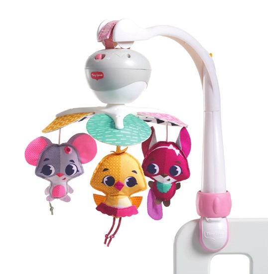 Tiny Love Take-Along Mobile - Giostrina 3 in 1 per Culla, Passeggino e Seggiolino Auto, 30 Minuti di Musica, Collezione Tiny Princess Tales