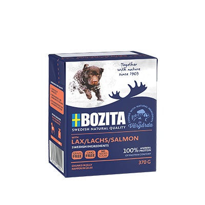 Bozita Cibo Umido per Cani Adulto al Salmone in Gelatina - 370 g