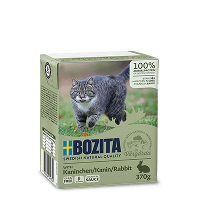 Bozita Tetra Bocconcini in Salsa al Coniglio - Cibo Umido per Gatti 370 g