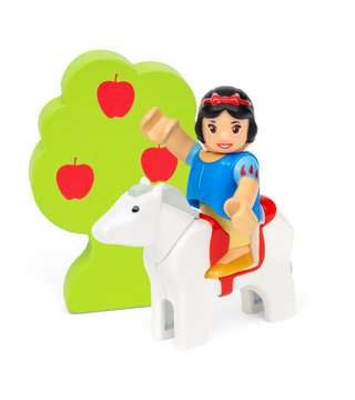 BRIO Set Disney Princess Animali con Biancaneve - Set Ferroviario, Età Raccomandata 3 Anni, Gioco di Fantasia con Carrozza