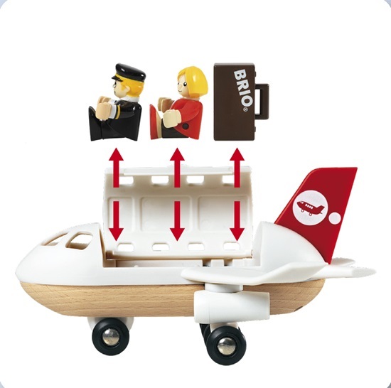 BRIO World - Set Deluxe il Mondo della Ferrovia, Set di Costruzioni Trenino in Legno con 106 Parti, Giocattolo per Bambini e Bambine 3 Anni