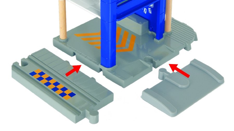 BRIO 33813 - Stazione di Polizia con Veicolo, Accessorio Pista Trenino, Set Costruzioni in Legno, Compatibile con Tutti i Prodotti BRIO, Giocattolo per Bambini 3 Anni