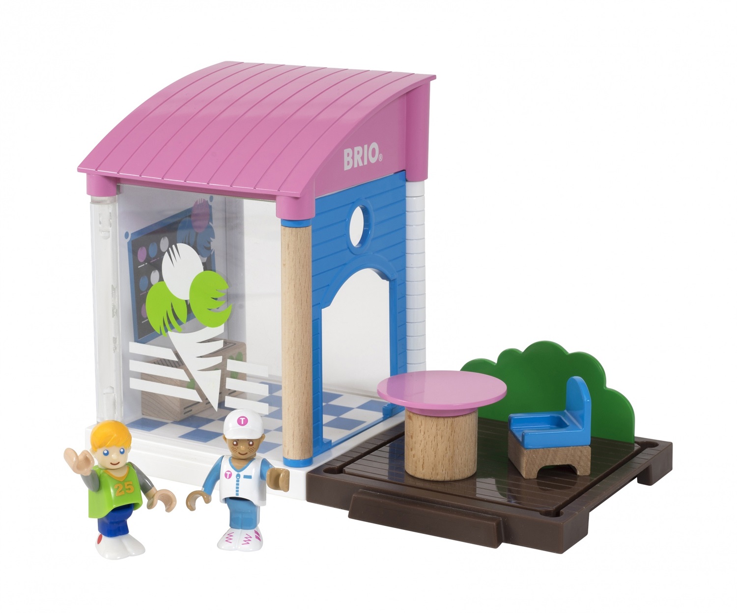 BRIO Gelateria 33944 - Set da Gioco con 2 Figure e Accessori Compatibili