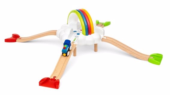 BRIO My First Railway Illumina l'Arcobaleno - Gioco Educativo Interattivo per Bambini, Età Raccomandata 18 Mesi, Dimensioni 36.5 x 13 x 27 cm