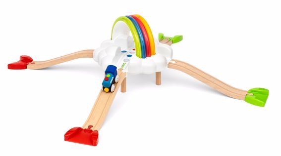 BRIO My First Railway Illumina l'Arcobaleno - Gioco Educativo Interattivo per Bambini, Età Raccomandata 18 Mesi, Dimensioni 36.5 x 13 x 27 cm