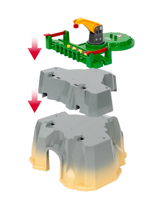 BRIO Cargo Mountain Set Deluxe - Set di Trasporto Merci in Montagna con 5 Livelli di Gioco e Accessori per Bambini dai 3 Anni