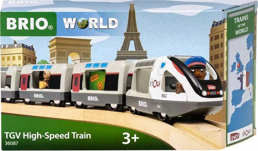 BRIO 36087 Treno ad Alta Velocità TGV - Giocattolo per Bambini