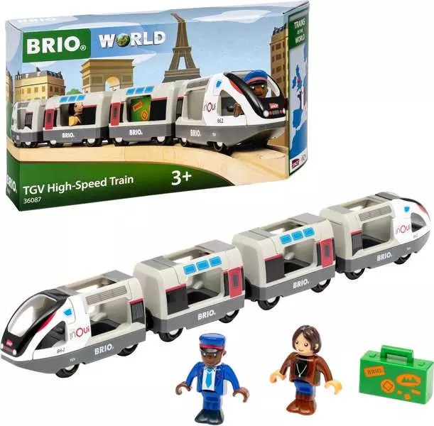 BRIO 36087 Treno ad Alta Velocità TGV - Giocattolo per Bambini