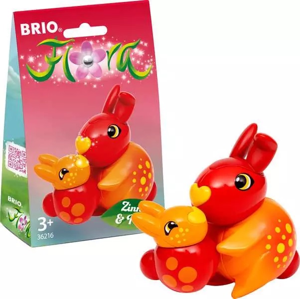 BRIO Zinnia e Peach - Personaggi Colorati per Bambini 3 Anni, Giocattolo Stimolante per la Fantasia