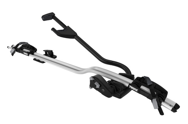 Thule ProRide 598 Portabiciclette da Tetto in Alluminio, Nero - Trasporta 1 Bici fino a 20 kg con Blocco Automatico e Serratura Antifurto