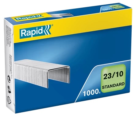 Rapid Punti Metallici Standard 23/10 Zincati - Confezione da 1000 Punti per Cucitrici