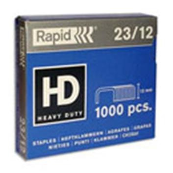 Rapid Punti Metallici Standard 23/12 - Conf. da 1000 Punti per Cucitrici HD110 e HD210
