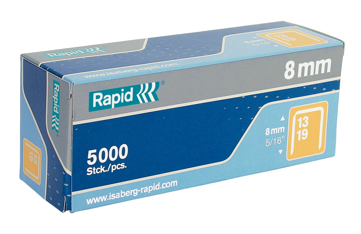Rapid Punti metallici Super Strong 13/8 - 5000 pezzi - Galvanizzati - 8 mm