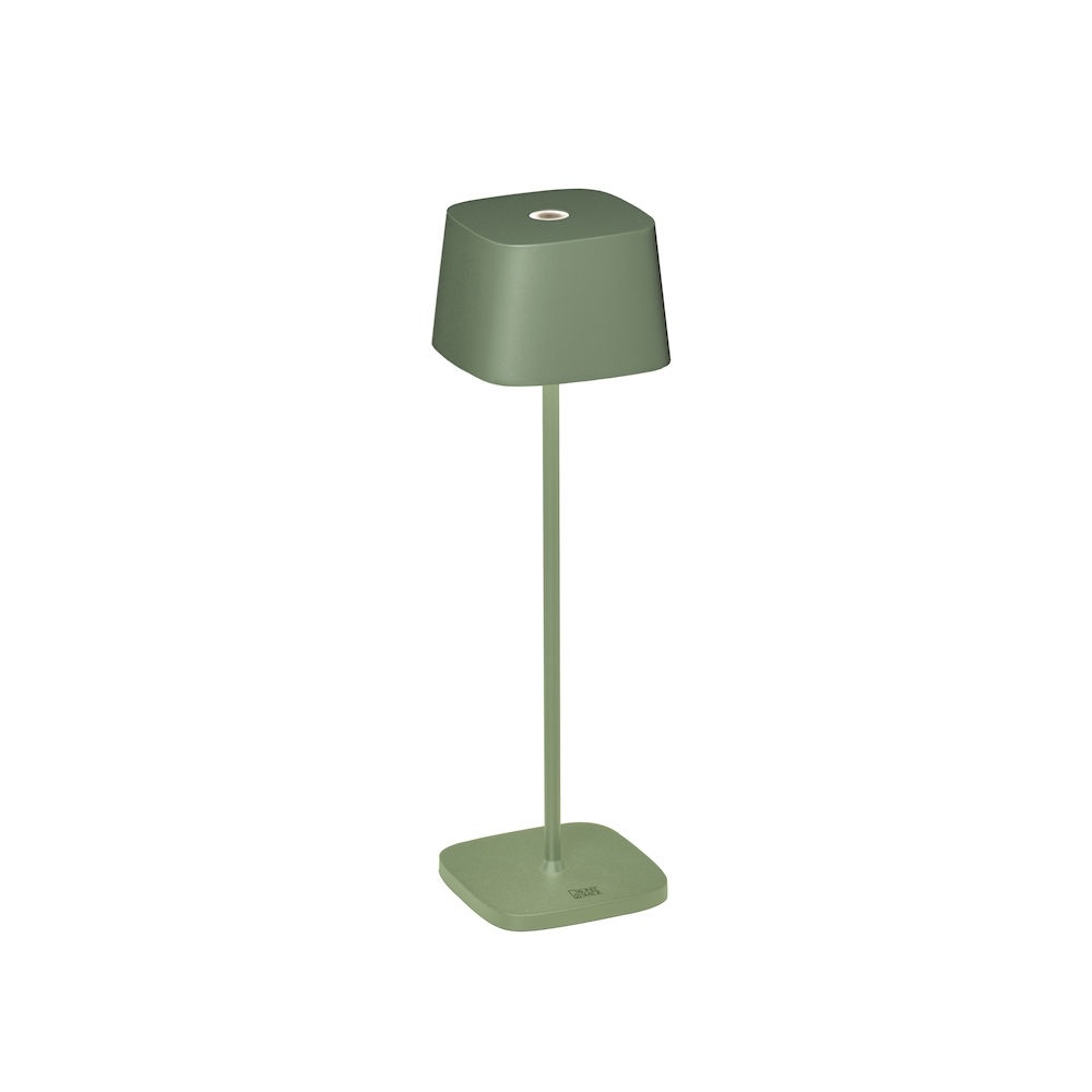 Konstsmide Lampada da Tavolo Capri Verde Menta Ricaricabile per Interni ed Esterni, Dimmerabile e Resistente alla Pioggia