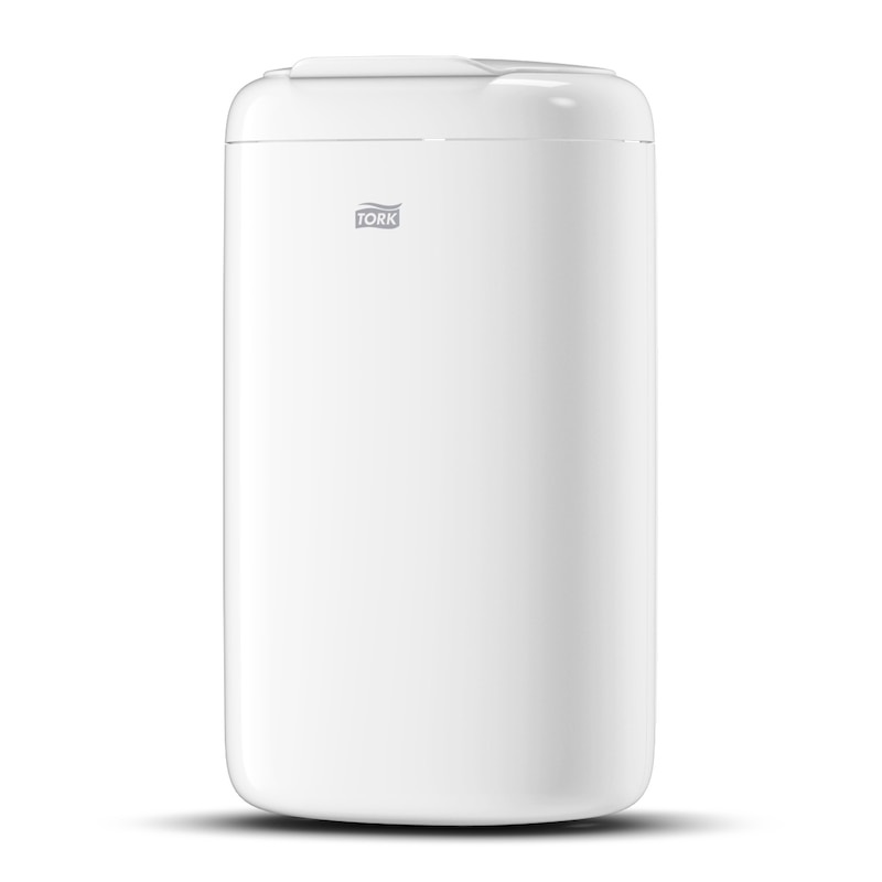 Tork 564000 Cestino Mini per Spazzatura da 5 Litri in Plastica, Elevation Design, Colore Bianco