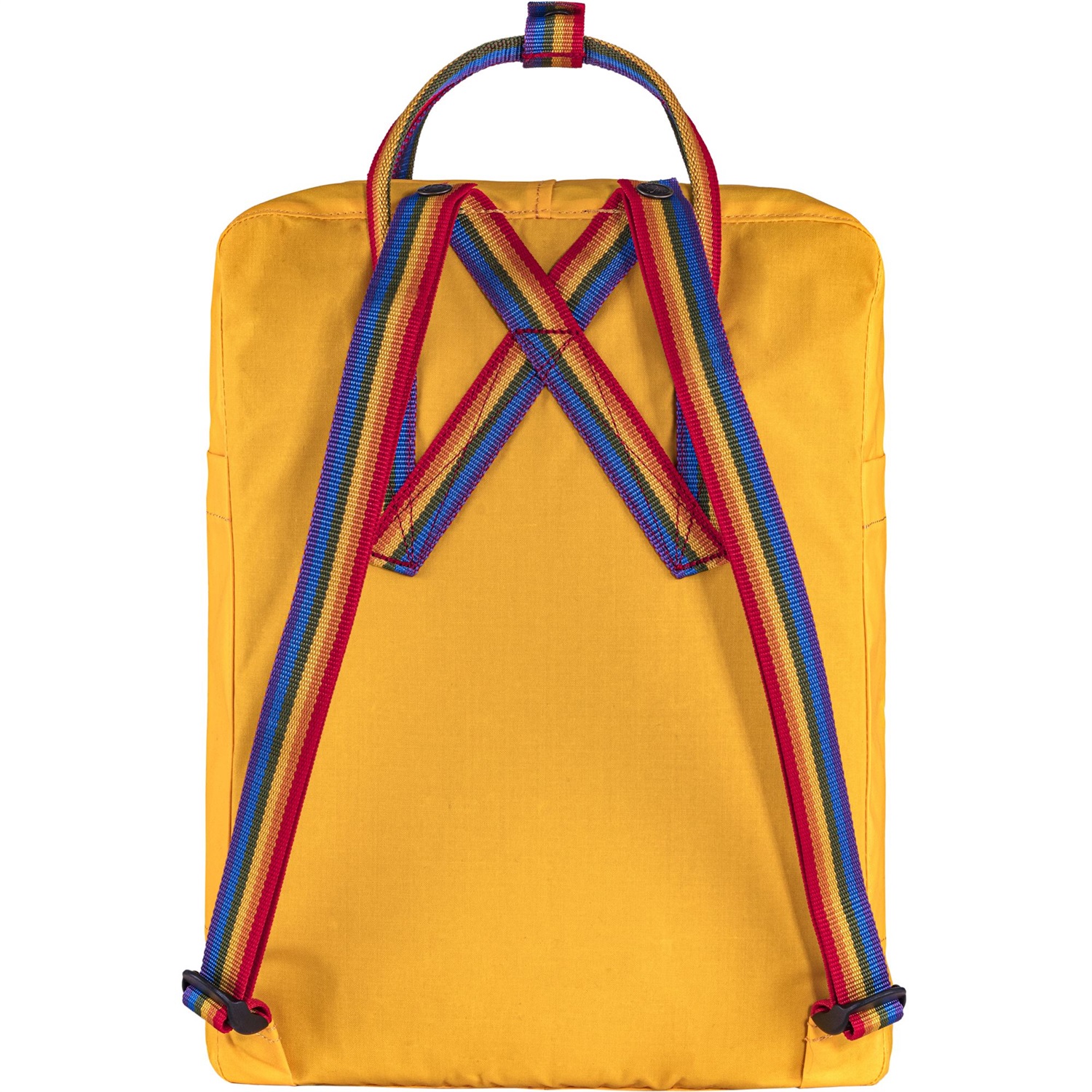Fjällräven Kånken Rainbow Zaino Unisex-Adulto Warm Yellow con Fantasia Arcobaleno, 16L, in Vinylon F Resistente all'Acqua