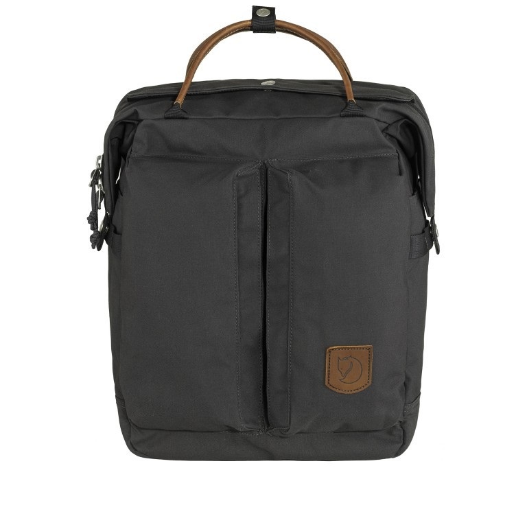 Fjällräven Haulpack No.1 Zaino 23L Dark Grey con Scomparto per Laptop, Robusto e Idrorepellente