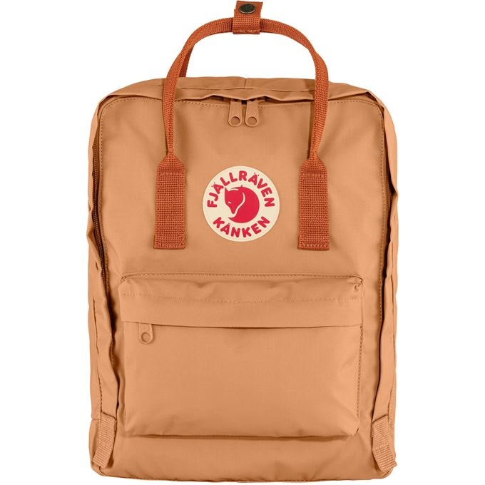 Fjällräven Kånken Zaino Sportivo Unisex Adulto 16L in Vinylon - Peach Sand / Terracotta Brown, Taglia Unica