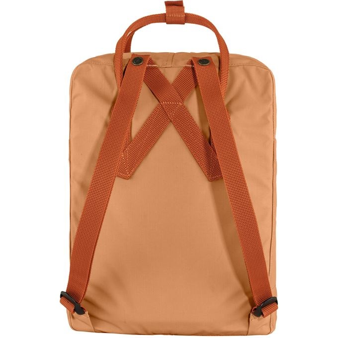 Fjällräven Kånken Zaino Sportivo Unisex Adulto 16L in Vinylon - Peach Sand / Terracotta Brown, Taglia Unica