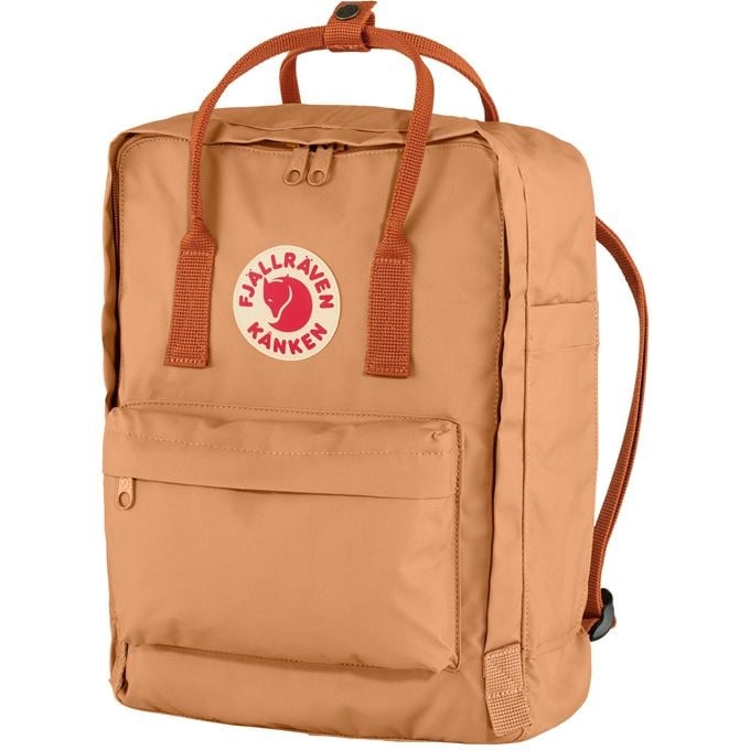 Fjällräven Kånken Zaino Sportivo Unisex Adulto 16L in Vinylon - Peach Sand / Terracotta Brown, Taglia Unica