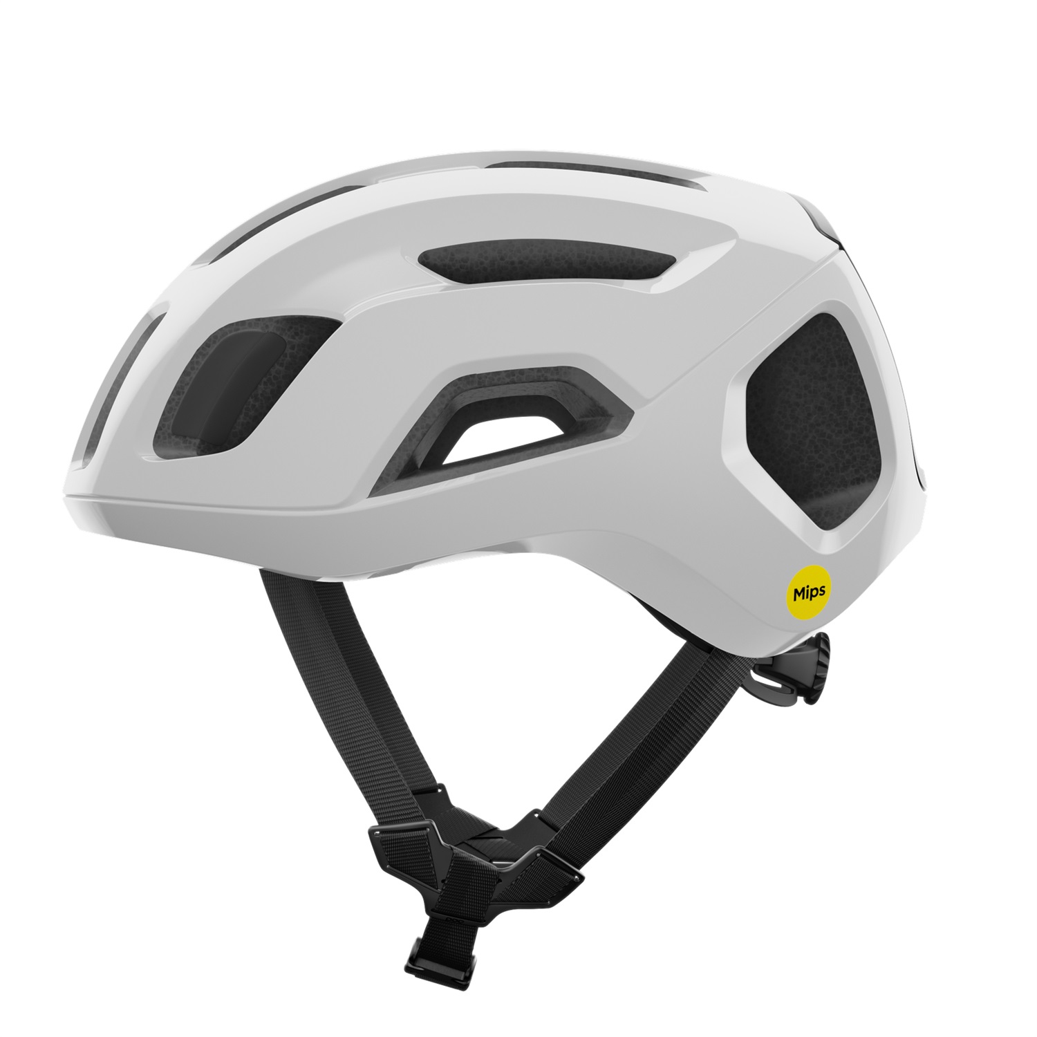 POC Ventral Air MIPS Casco da Ciclismo Unisex Adulto - Hydrogen White/Uranium Black Matt, Taglia S (50-56cm), Ottimizzato per Raffreddamento e Protezione