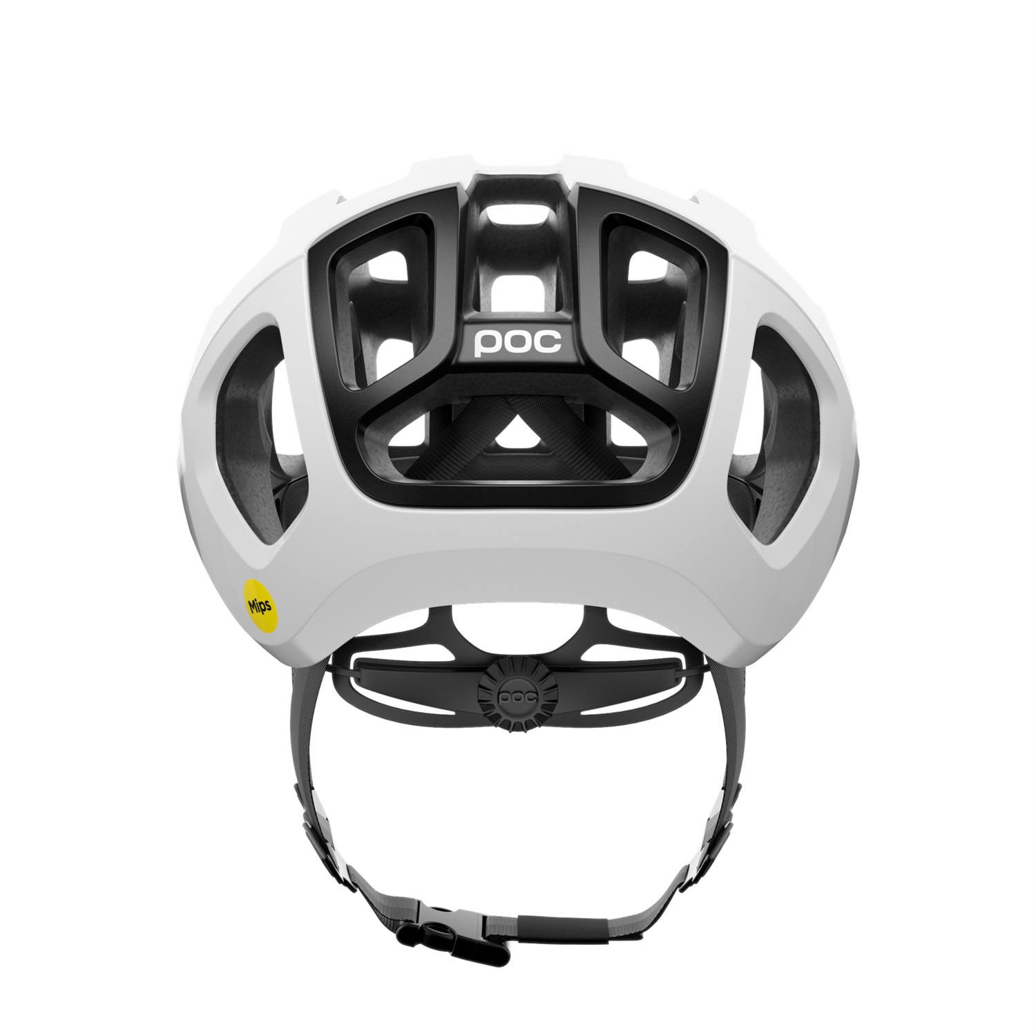 POC Ventral Air MIPS Casco da Ciclismo Unisex Adulto - Hydrogen White/Uranium Black Matt, Taglia S (50-56cm), Ottimizzato per Raffreddamento e Protezione