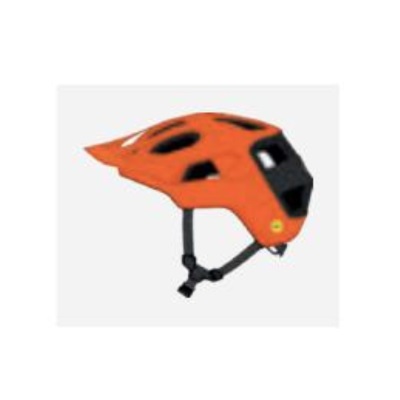 POC Cularis Casco da Ciclismo Unisex per Mountain Bike - Fluorescent Orange Matt/Uranium Black Matt, Taglia S (51-54cm)