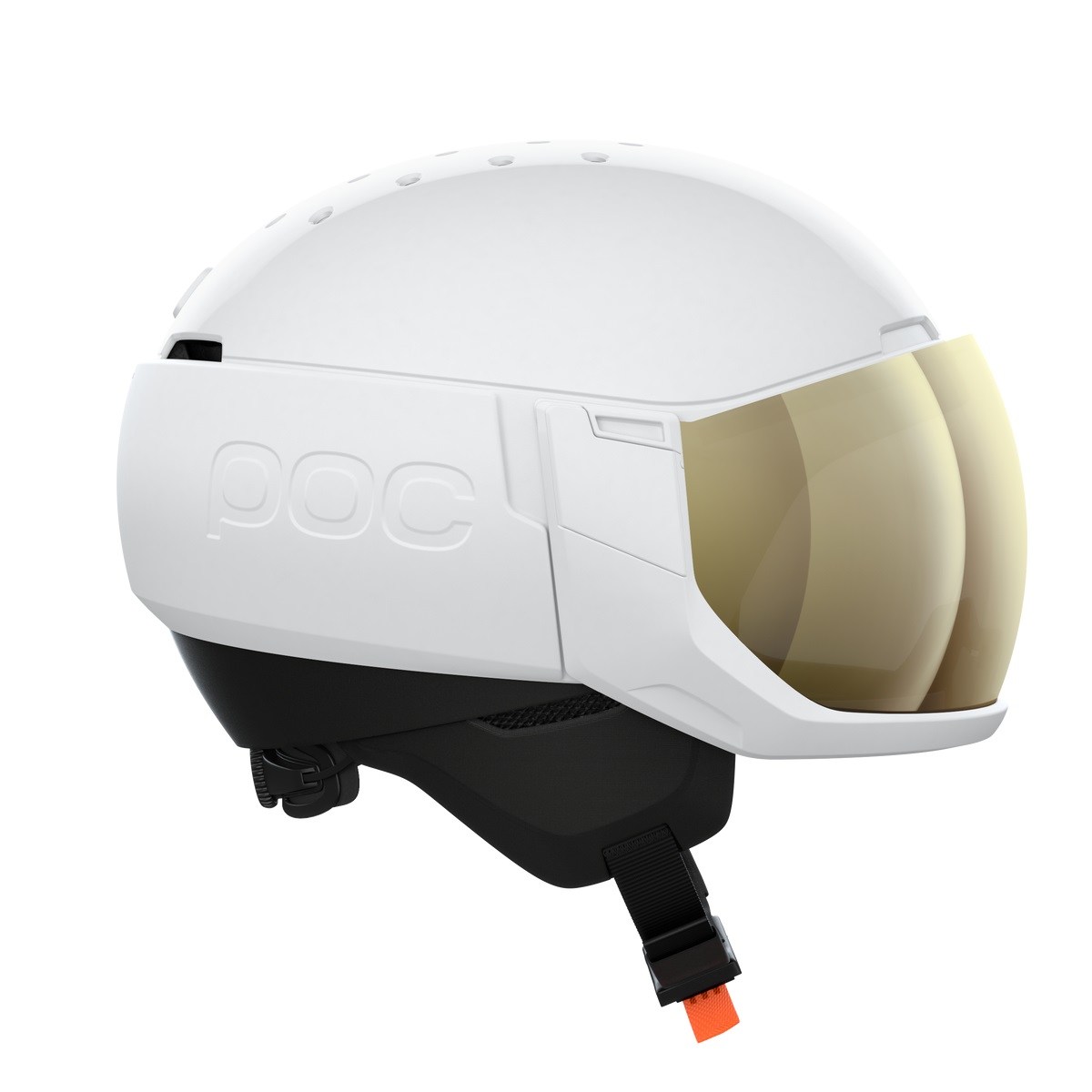 POC Levator MIPS - Casco da Sci Bianco con Visiera Integrata, Taglie XS/S, M/L, XL/XXL, Sicurezza MIPS