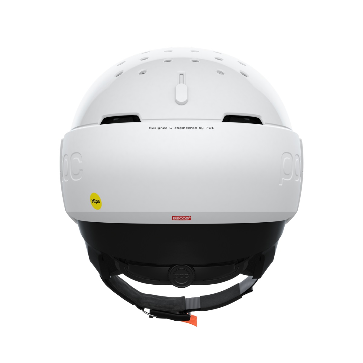 POC Levator MIPS - Casco da Sci Bianco con Visiera Integrata, Taglie XS/S, M/L, XL/XXL, Sicurezza MIPS