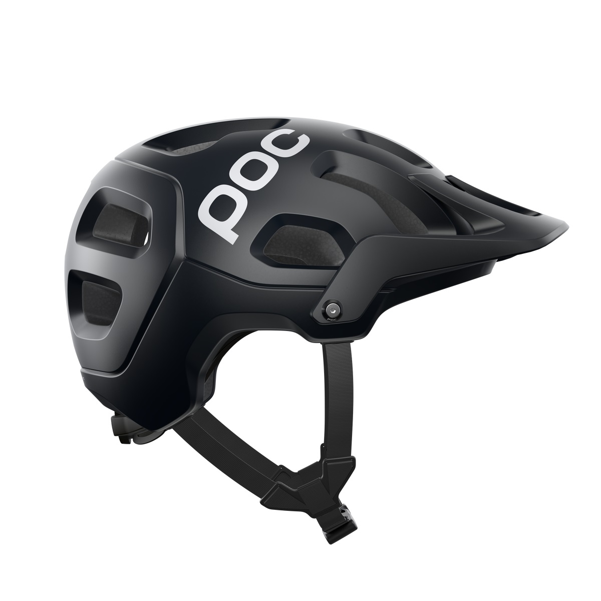 POC Tectal Casco da Bici Nero - Leggero, Ventilato, Protettivo per Trail, Enduro e All-Mountain