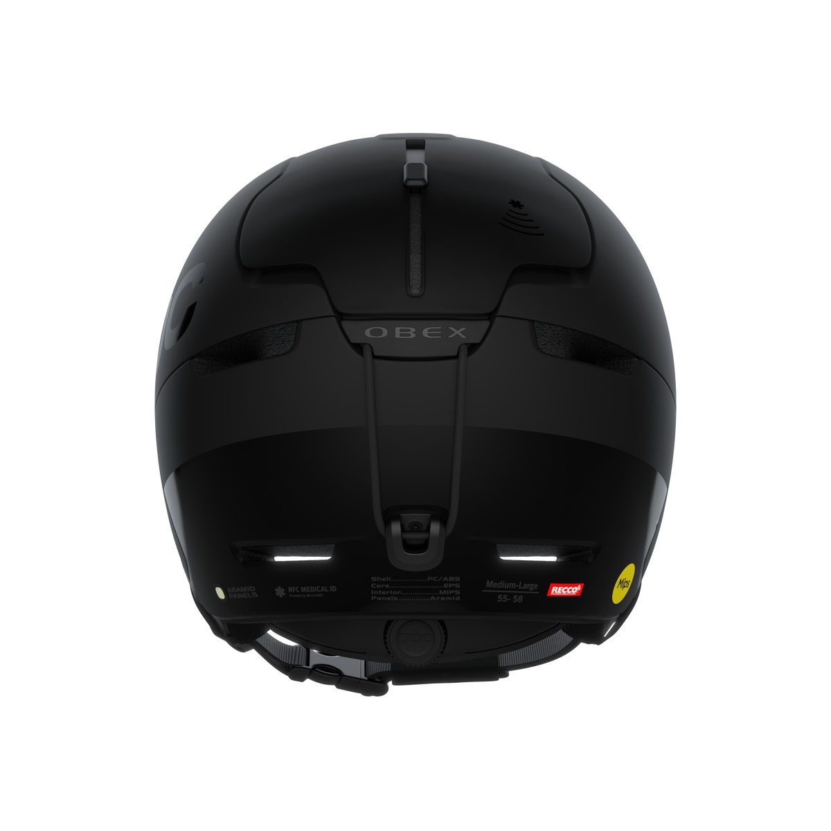 POC Obex BC MIPS - Casco da Sci/Snowboard per Backcountry e Freeride con Chip NFC e Riflettore RECCO, Taglie 51-62