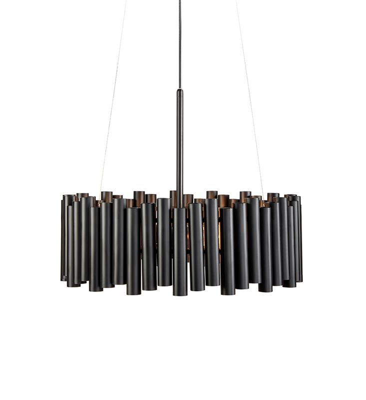 Markslöjd Level Lampada a Soffitto Nero - 3x E27, 60W, Design con Tubi Neri, Luce Regolabile