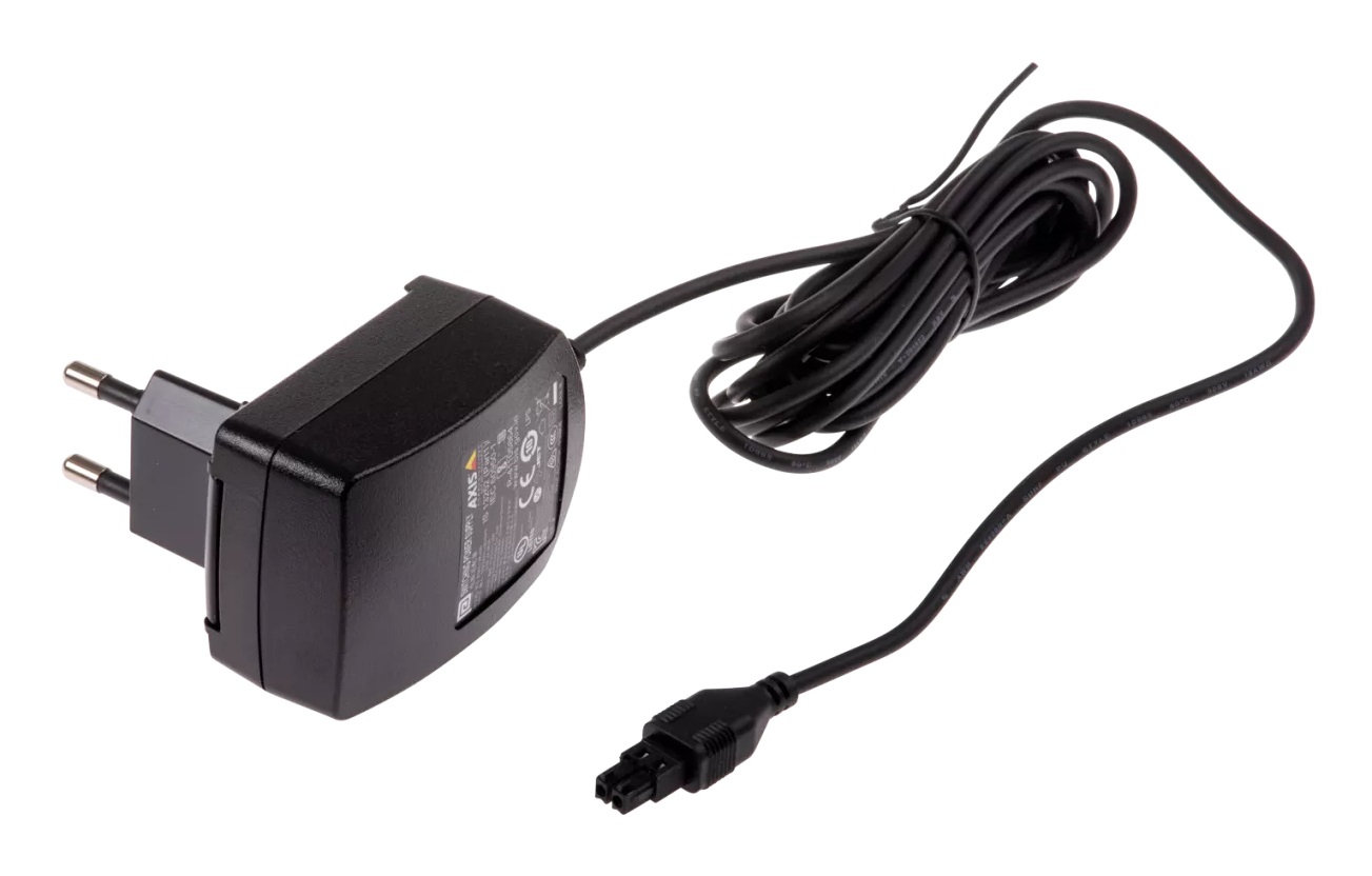 Axis 5503-681 Adattatore e Invertitore Interno 9W Nero - Alimentatore 9V DC, Max 1.33A
