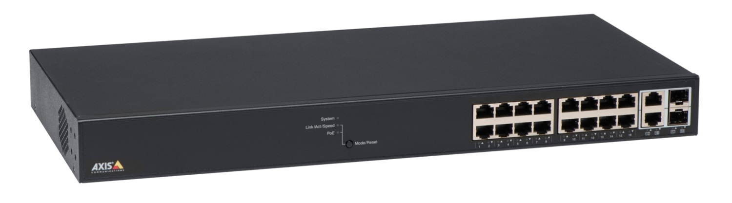 Axis T8516 Switch di Rete Gestito PoE a 16 Porte Gigabit Ethernet (10/100/1000) - Colore Nero