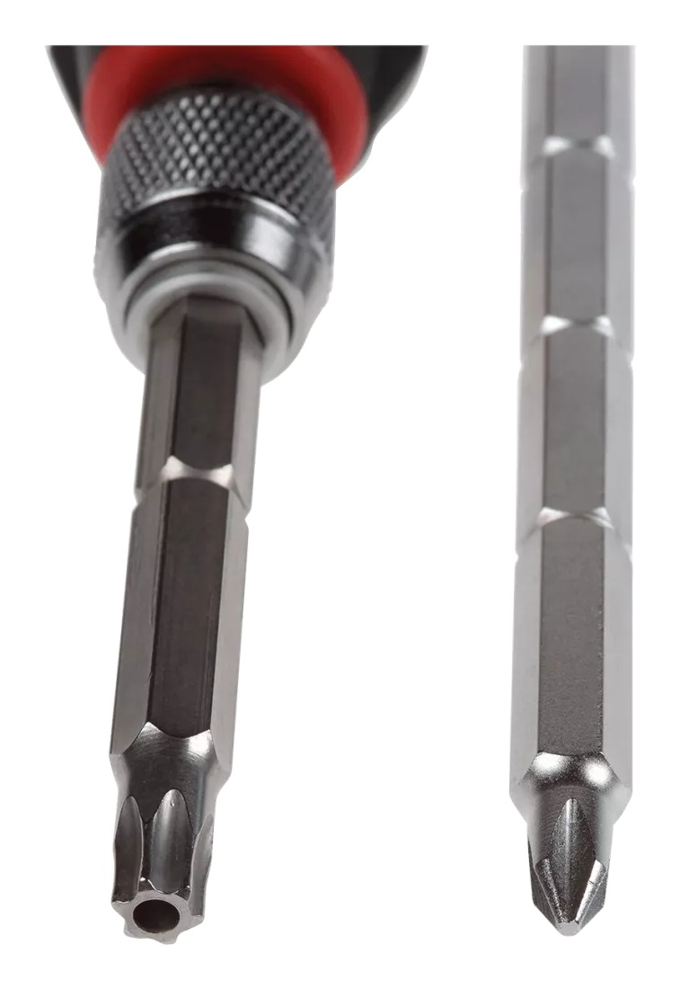 Axis Inserto per Cacciavite 5507-711 - Set di 2 Pezzi, Punta di Sicurezza 4 in 1