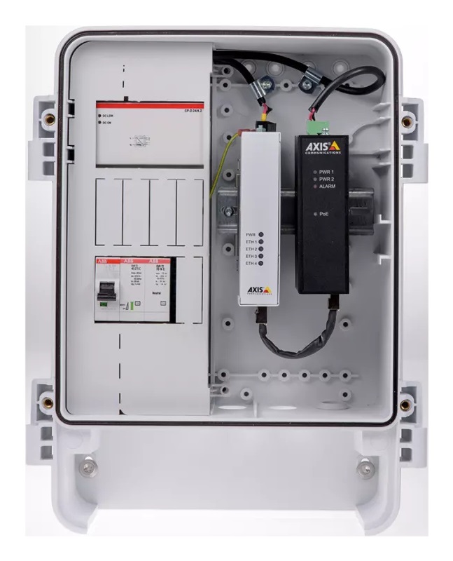 Axis T8144 Midspan PoE 60W - Iniettore Gigabit Ethernet Nero, 10/100/1000 Mbit/s, Sicurezza Certificata