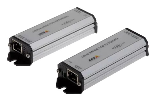 Axis LONG RANGE POE EXTENDER KIT 01857-001 - Ricevitore e Trasmettitore di Rete Grigio, Distanza Massima 1000 m, Supporto Cat5e/Cat6, Standard IEEE 802.3af/802.3at