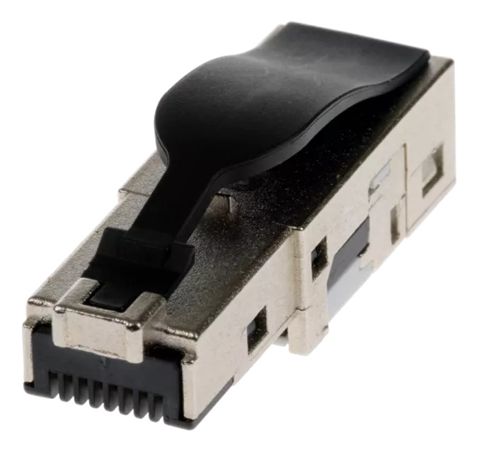 Axis 01996-001 Cavo di Collegamento RJ-45 Maschio Dritto Nero Metallico Cat5e/Cat6 - Confezione da 10 PCS