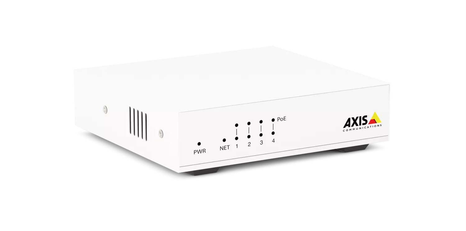 Axis D8004 Switch Ethernet PoE Non Gestito 4 Porte Fast Ethernet (10/100) Bianco