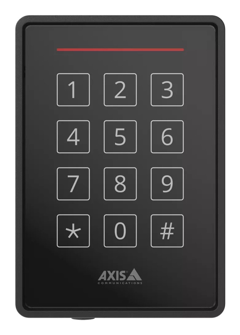 Axis A4120-E Lettore RFID Nero con Tastierino per Controllo Accessi