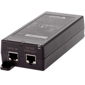 Axis 02208-001 Iniettore PoE 30 W Midspan AC/DC - Fast Ethernet e Gigabit Ethernet, Nero