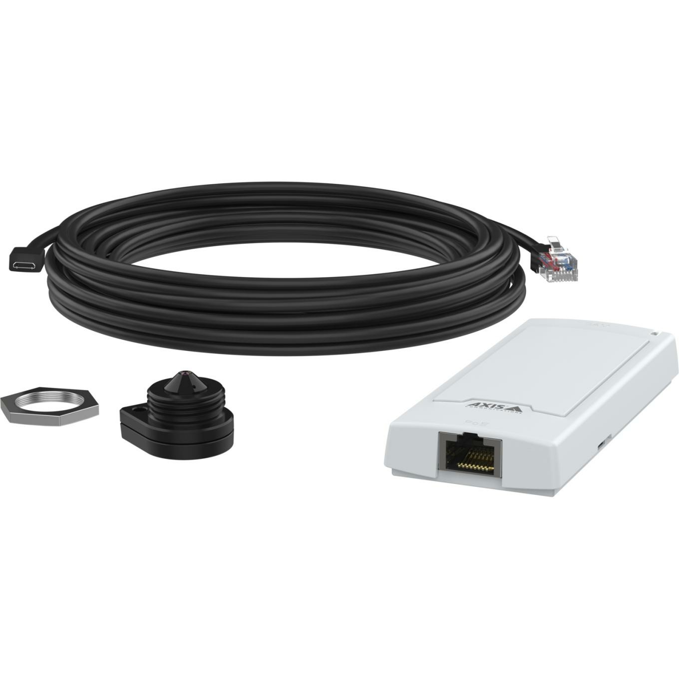 Axis P1265 Mk II - Telecamera di Sicurezza IP Nascosta per Interni, Montaggio a Soffitto, Risoluzione 1920 x 1080 Pixel, Colori Nero e Bianco