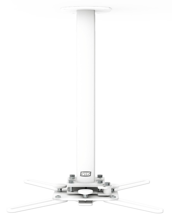 SMS Smart Media Solutions Proj Precision CMV485-735 Supporto per Proiettore da Soffitto Bianco - Regolabile 485-735 mm, Portata 20 kg