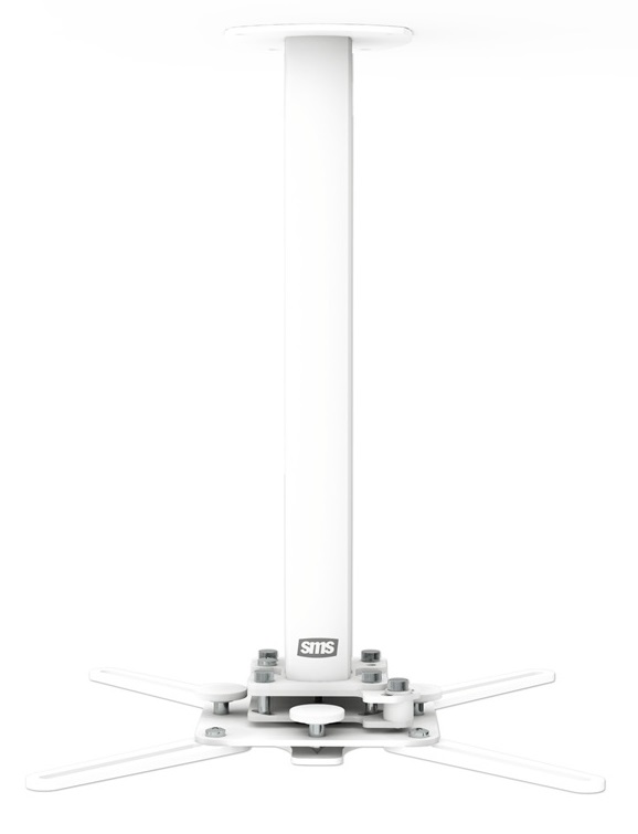 SMS Smart Media Solutions CMV385-535 Supporto per Proiettore da Soffitto Bianco - Regolabile 385-535 mm, Capacità 20 kg